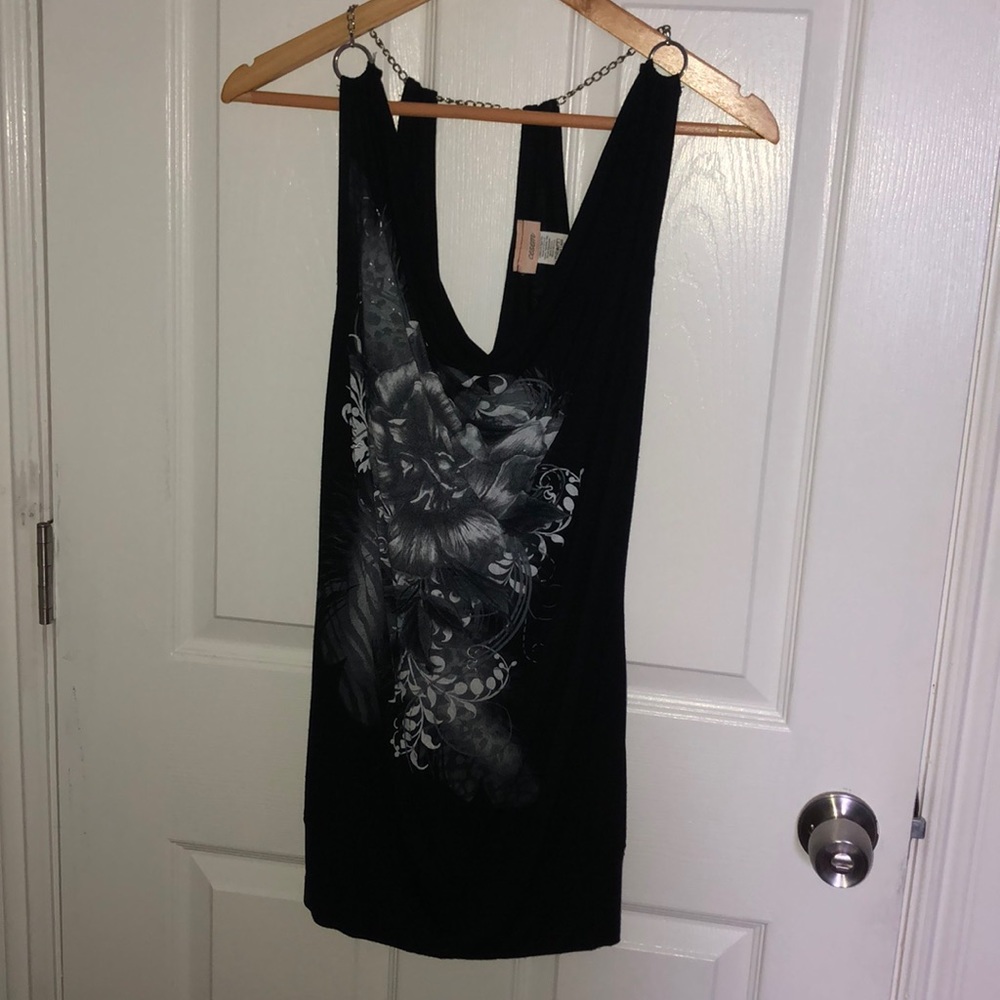 Women’s black tank top